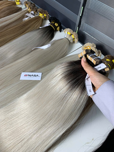 Fournisseur en gros d'extensions de cheveux vierges en kératine, couleur teinte, cheveux naturels ondulés et lisses, donneur unique, usine du Vietnam, pré-collées - Product Image 6