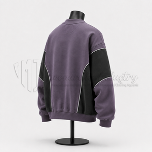 Sudadera Personalizada para Hombre, Cuello Redondo, Bloques de Color, Manga Larga, Estilo Casual, Ropa Urbana - Product Image 4