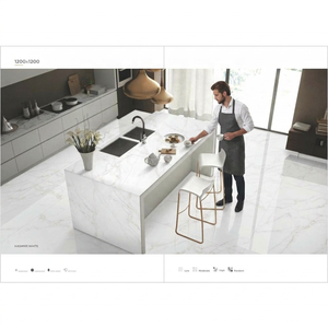 1200x1200 Dalle de marbre de luxe Arcelli Gris 120x120 Carreaux de marbre en porcelaine pour la décoration de la maison Carreaux muraux en céramique 4x4 pieds - Product Image 4