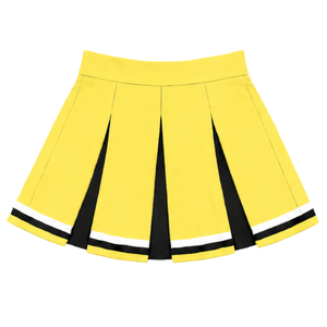 Jupe plissée jaune citron pour femmes et filles, idéale pour la danse, les entraînements, les compétitions et les tenues de sport. - Product Image 2