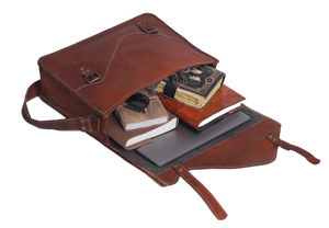 Genuine Leather Wholesale <b>Briefcase</b> for Men & <b>Women</b> Beige Large Capacity Sturdy Laptop Bag Designer Handbag Custom Logo OEM - Product Image 2