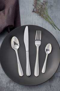 Ensemble de couverts de luxe moderne pour dîner de mariage, couteau, cuillère à dessert, cuillère à thé, fourchette, acier inoxydable 304, polissage miroir, restaurant, hôtel - Product Image 6