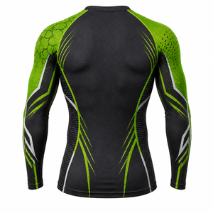 Camiseta de Compresión de Manga Larga para Hombre, Ropa Deportiva para Gimnasio, Logotipo Personalizado, Camiseta de Compresión de Manga Larga con Estampado Personalizado para Hombre - Product Image 2