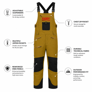 <b>Waterproof</b> Mens Ski Bib Pants Insulated Snowboard <b>Overalls</b> Winter Outdoor Windproof Skiing Salopettes Breathable Thermal Trouser - Product Image 5