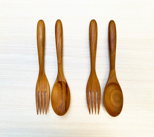 High Quality Eco-Friendly Mango Wood Cutlery Set <b>Bamboo</b> <b>Straws</b> for Wedding Classic Style Customized Logo Packing India Origin - Product Image 4