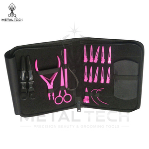 Kit d'outils de précision pour extensions de cheveux : pinces, aiguilles à boucle, crochets, perles et clips pour l'installation professionnelle d'extensions capillaires - Product Image 3