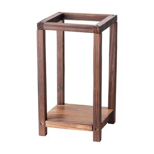 Set di 24 Lanterne in Legno di Cedro e Plastica, Portacandele Rustico Decorativo per Matrimoni e Uso Domestico - Product Image 1