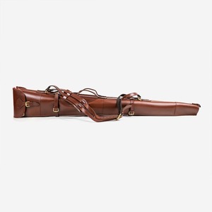 Wholesale <b>Gun</b> Bag Genuine Leather Brown100% Original leather Padding Slip Bag <b>Case</b> Short <b>Case</b> Hunting Bag Lined with Sherpa - Product Image 2