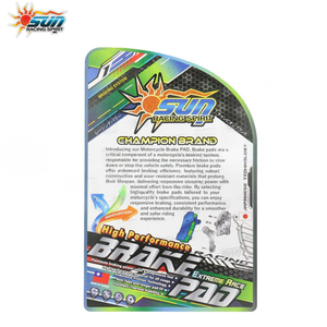 ชุดผ้าเบรก SUN Racing HODUN-BRK004 (2 ชิ้น) - วัสดุปลอดใยหิน พร้อมแผ่นเหล็กเสริมความแข็งแรงสูง สำหรับรถ Click 150I - Product Image 6