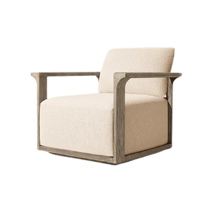 Sillón de Exterior Moderno y Lujoso de Teca Sólida con Asiento Profundo, Resistente a la Intemperie, para Patio, Jardín, Resort, Villa, Hotel, Muebles Comerciales - Product Image 2