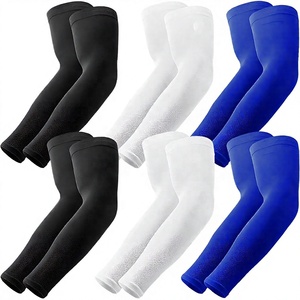 SPARKWELL INDUSTRIES Manchons de cyclisme unisexes pour adultes Noir Blanc Bleu Anti-UV Respirants Séchage rapide Anti-transpiration Personnalisables - Product Image 1