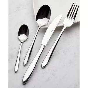 Juego de Cubiertos Minimalistas de Acero Inoxidable con Acabado Espejo, Aptos para Lavavajillas, para Bodas y Cenas - Product Image 6