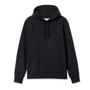 Sudadera con Capucha Negra Personalizada para Hombre, Corte Regular, 100% Algodón Tejido, Ropa Casual de Otoño, Sudadera Unisex Hecha en Pakistán - Product Image 1