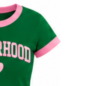   เสื้อยืดสีเขียวสำหรับผู้หญิง พิมพ์ลายกราฟิก Sisterhood คอกลม แขนสั้น สวมใส่สบาย นุ่มนวล ได้แรงบันดาลใจจากกลุ่มเพื่อนร่วมงาน เหมาะสำหรับใส่ทุกวัน - Product Image 3