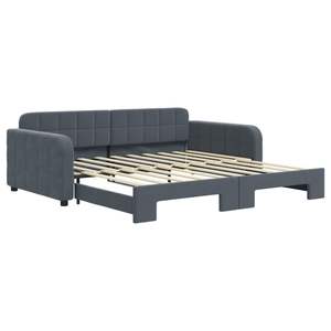 Lit de repos gris foncé 39,4 x 74,8 po avec lit gigogne, sans matelas - Product Image 2