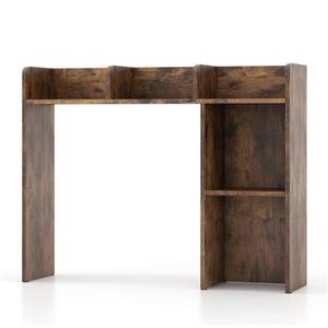 Libreria da scrivania in legno ingegnerizzato per monitor da 27 pollici 93,98 x 25,40 x 73,66 cm Kit anti-ribaltamento marrone - Product Image 3