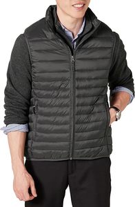 Men's Casual <b>Quilted</b> Puffer Vest Sleeveless Down Alternative Winter Breathable Zip-Up Lightweight Outdoor Layer <b>Waistcoat</b> - Product Image 3