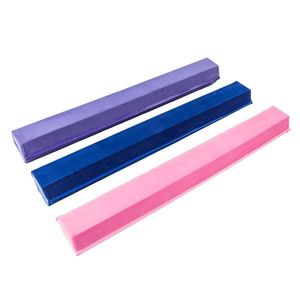 Trave da equilibrio pieghevole in flanella rosa e PVC da 2,4 metri per allenamento di giovani ginnasti e cheerleader - Product Image 2