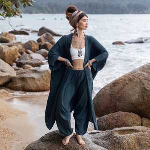 Magnifique Nouvelle Robe Kimono Bandeau pour Femme Coupe Classique Style Vacances Bohème Chic Tendance Tie-Dye pour Festival 1 - Product Image 5