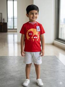 Conjuntos de pantalones cortos para niños Stockify de calidad de exportación, conjunto de camisa y pantalones cortos a la moda, ropa informal a juego para niños, ropa de verano elegante en oferta - Product Image 3