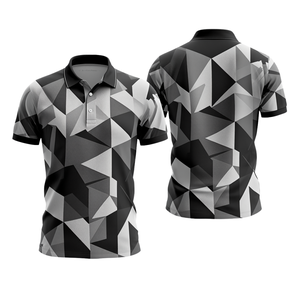 Tela de Punto de Poliéster/Algodón Antiarrugas con Estampado Geométrico para Hombre, para Camisetas, Ropa Urbana Premium - Product Image 3