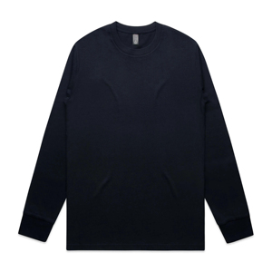 High Quality <b>Waffle</b> Thermal Long Sleeve <b>Shirt</b> Streetwear Crew Neck Plain Custom logo Heavyweight Long Sleeve t <b>Shirt</b> for Men - Product Image 5