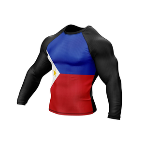 เสื้อรัดกล้ามเนื้อสำหรับออกกำลังกาย BJJ ยี่ห้อ Best Manufacturer สำหรับผู้ชาย MMA Grappling พิมพ์ลายดิจิตอล โลโก้สั่งทำได้ ผลิตจากผ้าสแปนเด็กซ์/โพลีเอสเตอร์ - Product Image 5