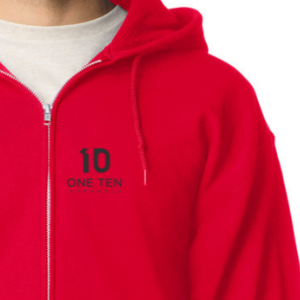 Sudadera con Capucha Completa para Adulto, Color Rojo, Chaqueta con Capucha de Mezcla de Algodón Premium, Estilo Casual y Cómodo, Ropa con Logotipo Personalizado - Product Image 4