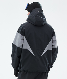 Veste de ski/snowboard 2026 noire et grise, imperméable, respirante, coupe-vent, isolée, pour l'hiver, fabrication sur mesure OEM - Product Image 2