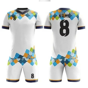 Maillot de football uni pour adultes, impression par sublimation, haute qualité, séchage rapide, respirant, personnalisable - Product Image 2