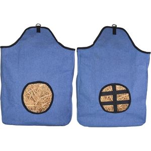 Bolsa de Heno de Lona Resistente para Caballos, Paquete de 2, Comedero Lento con Abertura Reforzada, Bolsa de Alimentación Duradera para Establos, Remolques de Viaje y Exteriores - Product Image 1