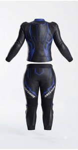 Traje de Motociclismo para Mujer, Homologado CE Nivel 2, Armadura de Cuero Vacuno/Canguro, Mono de 1 Pieza para Pista - Product Image 2