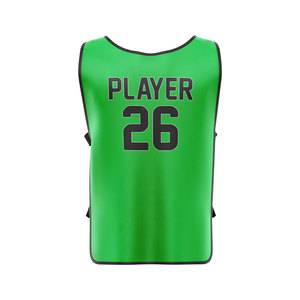 Customized Brown Mesh Soccer Practice Vest Sleeveless Breathable Polyester <b>Bib</b> Unisex Adult All Seasons Sublimated Print Uniform - Product Image 5