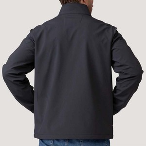 Veste zippée à col montant vert olive pour homme, coupe-vent, décontractée, en polyester, coupe régulière, pour l'automne - Product Image 6