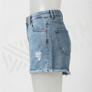 Pantalones Cortos de Mezclilla para Mujer, Estilo Urbano, Nueva Moda, Prendas de Alta Calidad, Color Personalizado, Tendencias de Ropa de Verano - Product Image 3