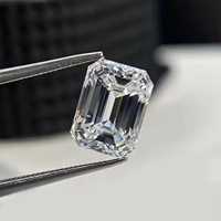 Diamants Scintillants Taille Émeraude de Laboratoire, Taille Excellente, Diamants Remplis CVD HPHT Certifiés IGI, Diamants Libres pour la Fabrication de Bijoux
