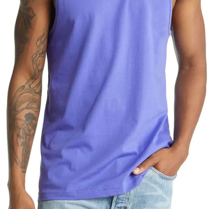 Débardeur de sport pour homme, coupe musclée, tricoté en Spandex et Coton, respirant, col en V, style urbain, design personnalisé, fitness - Product Image 6
