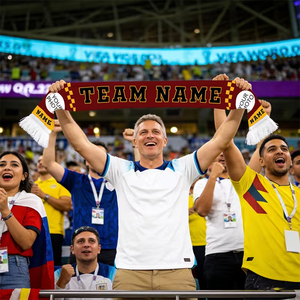 Écharpe de supporter de football LESAM SPORTS la plus vendue, en acrylique écologique, confortable, tricotée, imprimée, pour club de fans, idéale pour l'encouragement sportif - Product Image 2