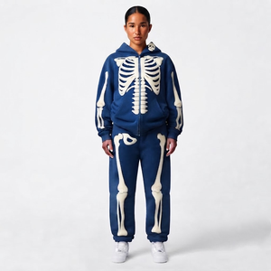 Vêtements de sport légers à capuche pour le streetwear, design personnalisé, vêtements de sport respirants, ensembles de survêtements, vêtements de gym, jogging pour hommes - Product Image 1