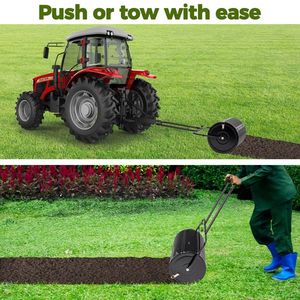 ตะกร้าตาข่ายเหล็กเคลือบผงขนาด 24 นิ้ว สำหรับใส่ปุ๋ยหมัก พร้อมตัวล็อคสองด้าน สำหรับสนามหญ้า สวน ปุ๋ยพีทมอส และเครื่องเติมอากาศในดิน - Product Image 5