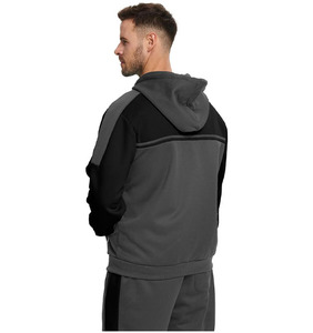 Survêtement en jean vintage pour homme, à capuche, couleur unie, avec cordon de serrage, coupe ample, respirant, séchage rapide, léger, couleur personnalisable - Product Image 2