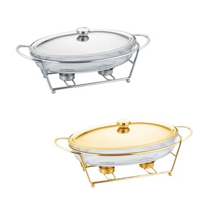 Event Metal Food <b>Warmer</b> Dish Designed for Serving Hot Meals at Gatherings <b>Buffets</b> and Parties with Durable and Stable Build - Product Image 3