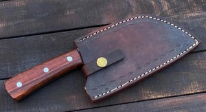 Cuchillo de Cocina Hecho a Mano de Acero de Damasco |   Cuchillo de Chef de Acero Inoxidable para Picar, Cortar y Rebanar - Product Image 5