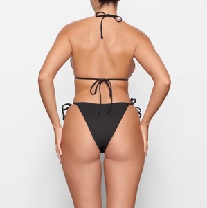 2026 Wholesale Custom Solid Color Swimming Suit <b>Bikinis</b> Classic <b>Triangle</b> Beachwear 2 Piece Bra & Panty <b>Set</b> for Online Sale - Product Image 2