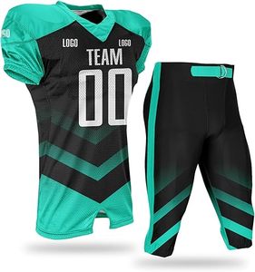 Uniforme de football américain imprimé durable avec logo frontal, design sans manches, unisexe, pour l'été - Marque privée pour adultes - Product Image 3