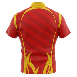 Maillot de rugby haute performance à manches courtes, respirant, pour l'entraînement en extérieur, vêtements de sport pour hommes, tenue d'équipe, haut de gamme - Product Image 5