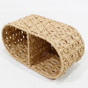 Oval Rattan <b>Storage</b> <b>Basket</b> Handcrafted Eco-Friendly Office Organizer Multi-Purpose Living Room Rustic Style - Product Image 2