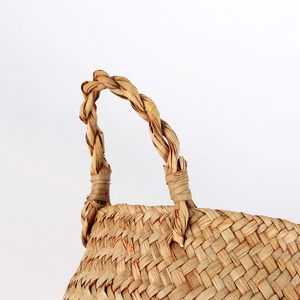 Panier de rangement en jute tissé, grand panier noir naturel tissé à la main, multi-usages pour la lessive, les jouets, les couvertures, le salon - Product Image 5