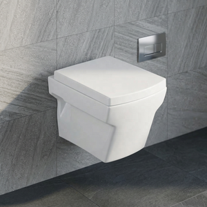 Crystal Design Wall Hung Toilet <b>Ceramic</b> WC <b>Pan</b> Top Grade Water Closet With Soft Close Seat Cover Set - Product Image 2