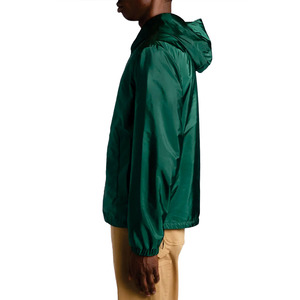 Wholesale Custom Green <b>Men</b>’s Lightweight Hooded Rain <b>Jacket</b> Windproof Nylon Menes <b>Jacket</b> OEM ODM Fashion Outerwear Manufacturer - Product Image 2